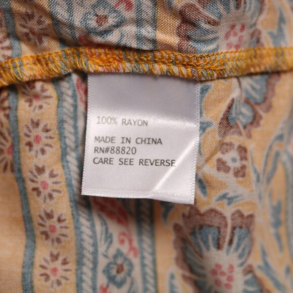 Rachel Rachel Roy Yellow Floral Boho Sleeveless Tank Top High Low Hem Size S - Picture 8 of 10